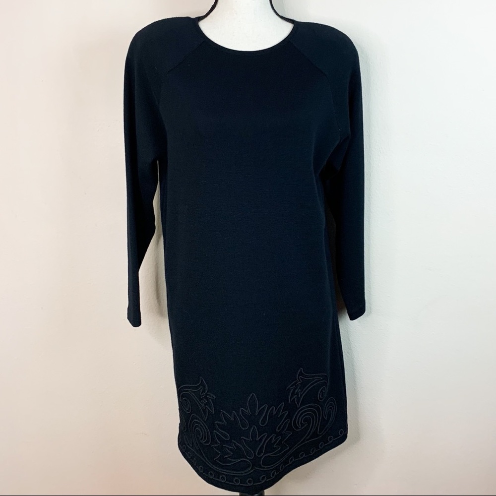 Vintage Andrea Jovine Embroidered Detail Dress